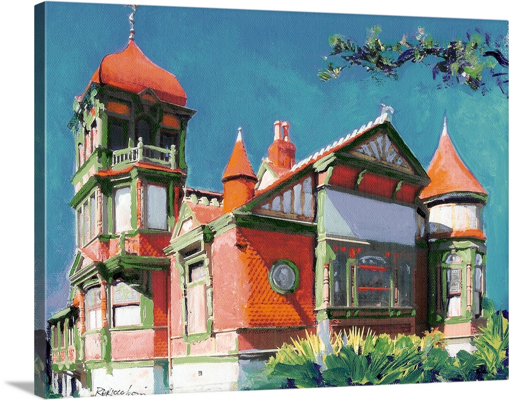 Villa Montezuma by RD Riccoboni.  This spectacular Victorian home is near downtown San Diego. The California artist captur...
