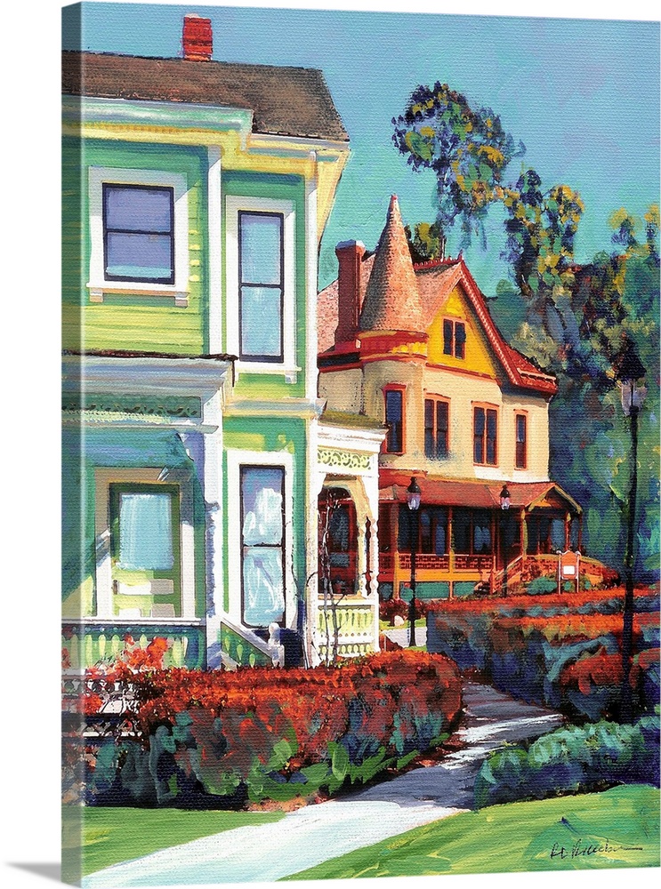 Village Walk Old Town San Diego by RD Riccoboni. Gracious Victorian Houses and mansions in Southern California.