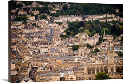Aerial View of Bath, England, UK II