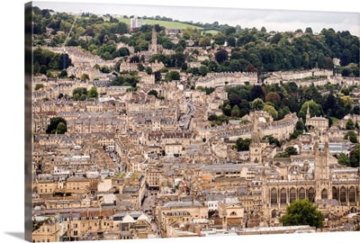 Aerial View of Bath, England, UK III