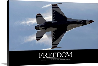 Air Force Poster: An F-16 Fighting Falcon pulls high G's