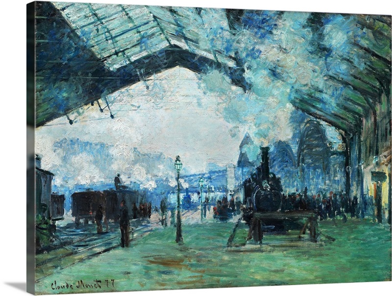 Arrival of the Normandy Train, Gare Saint-Lazare | Great Big Canvas