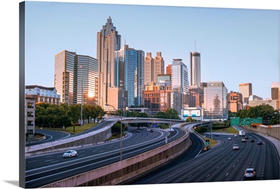 Atlanta City Skyline From The North Side, Georgia