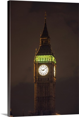 Big Ben at Night, Westminster, London, England, UK