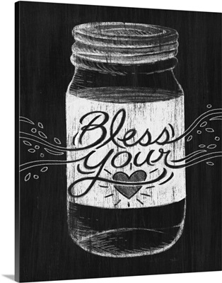 Bless Your Heart - Mason Jar