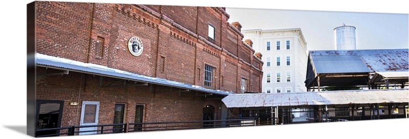 tobacco factory durham nc Brick facade of a factory building, American Tobacco Historic District,  Durham, NC