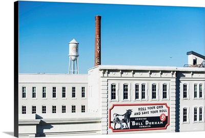 Bull Durham Advertisement on a building facade, Durham, NC