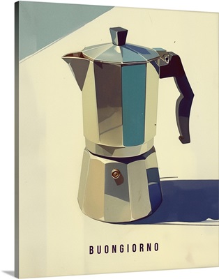 Buongiorno - Retro Italian Coffee Advertising Poster