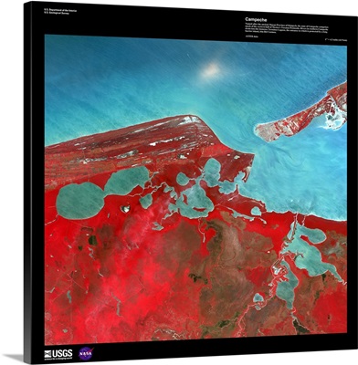 Campeche - USGS Earth as Art
