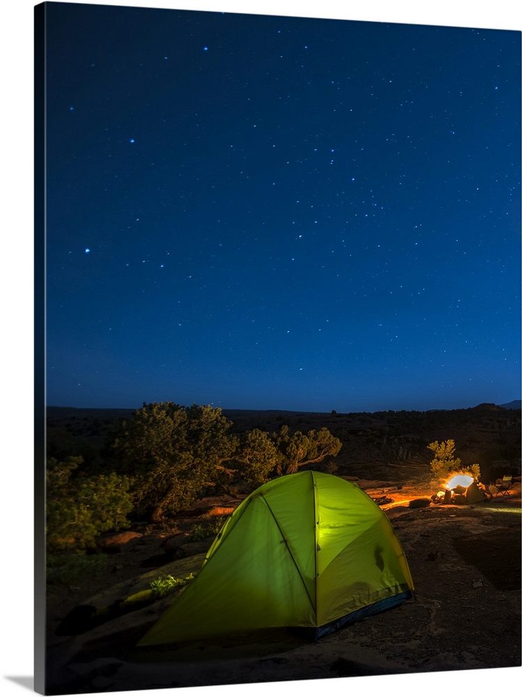 A camping tent at Capitol Reef National Park.
