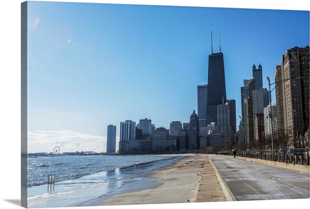 Photo of Chicago skyline from the Concrete Beach.