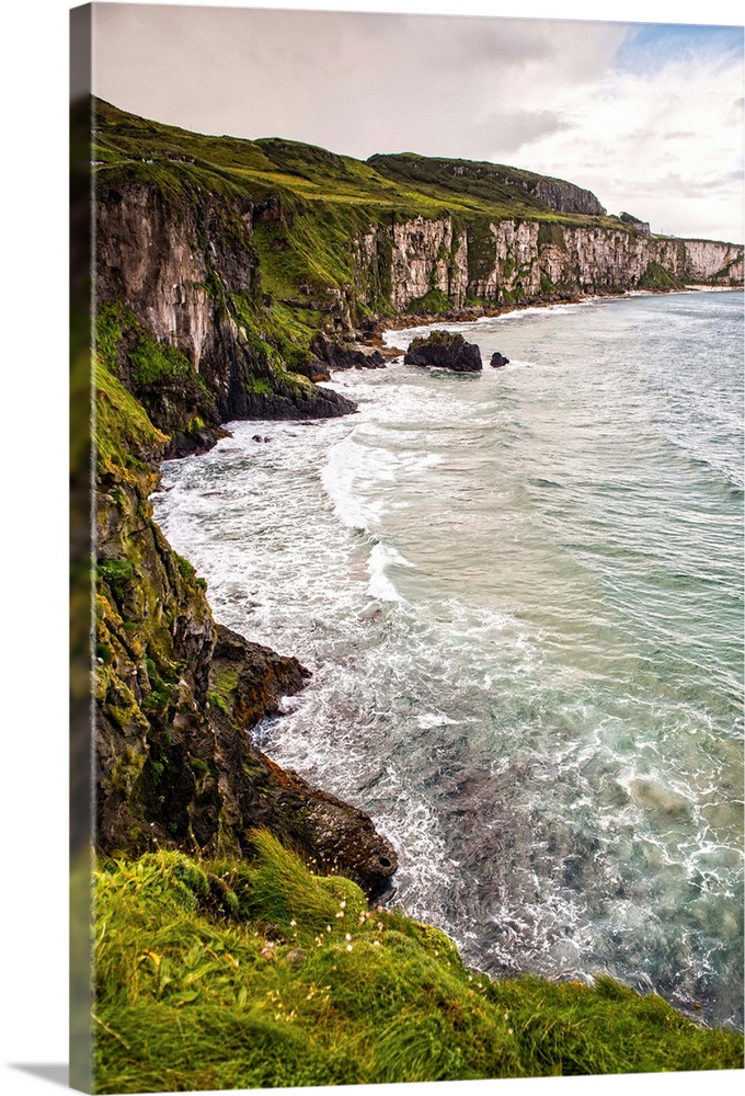 Landscape photograph of the picturesque Cliffs of Moher, located at the southwestern edge of the Burren region in County C...