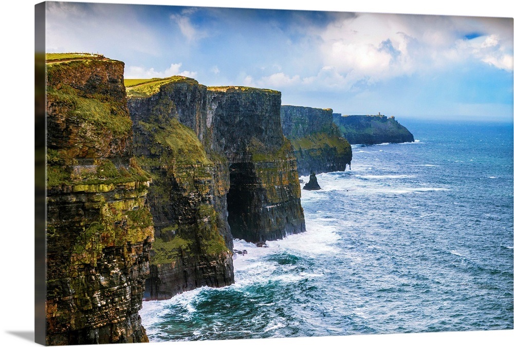 Cliffs of Moher Landscape, Ireland, UK Wall Art, Canvas Prints, Framed