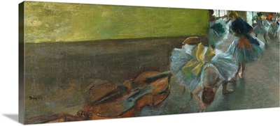 Dancers in the Rehearsal Room with a Double Bass