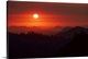 image thumbnail of View of a darkened red sky in Sequoia National Park, California.
