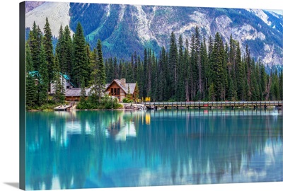 Emerald Lake In Yoho National Park, British Columbia, Canada