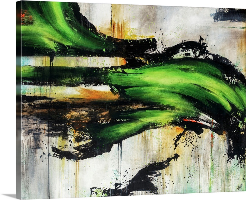 Emerald Splash Wall Art, Canvas Prints, Framed Prints, Wall Peels