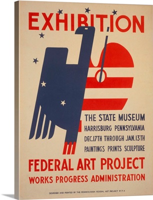 Exhibition The State Museum, Harrisburg, Pennsylvania - WPA Poster