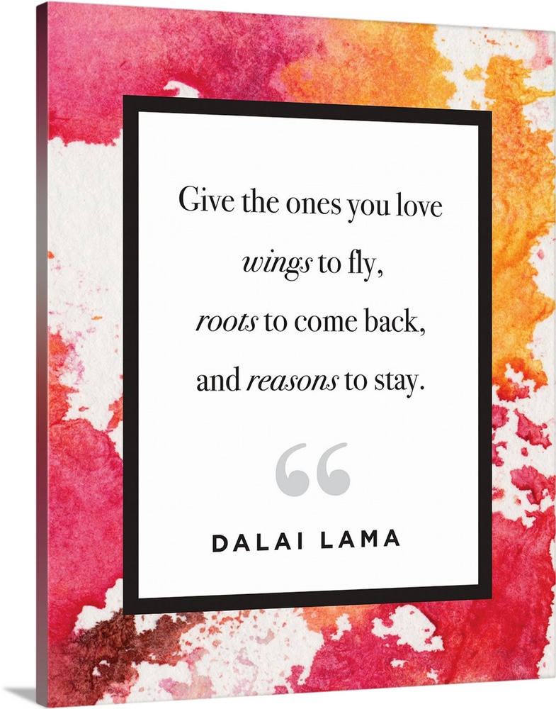 Family Quotes - Dalai Lama Watercolor