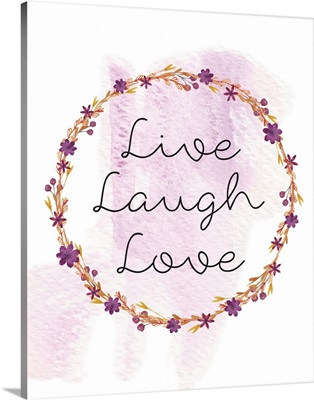 Family Quotes - Live Laugh Love Floral