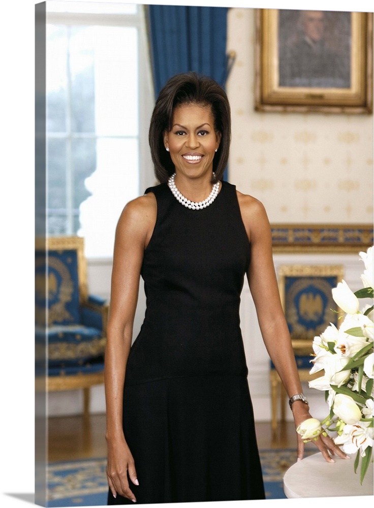 First Lady Michelle Obama, official portrait. Library of Congress, Prints and Photographs Division.