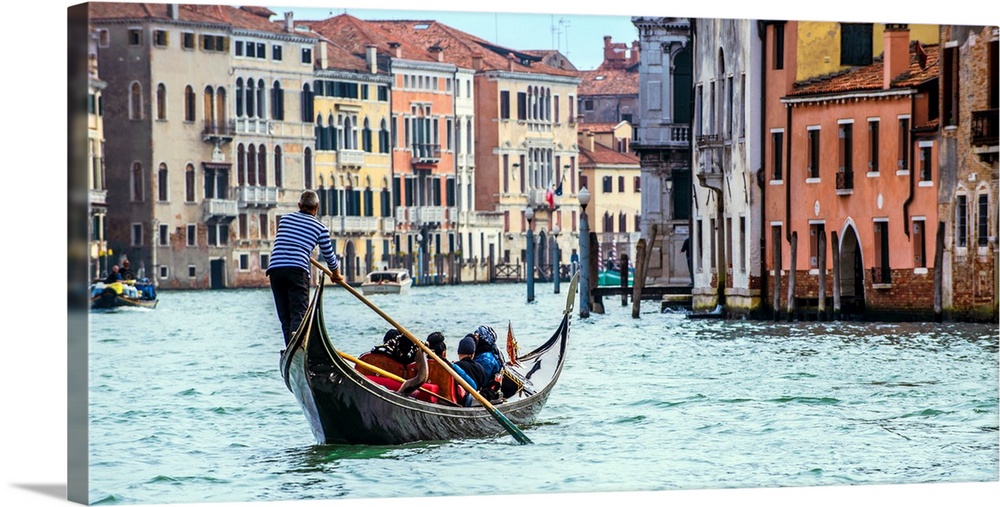 Gondola Ride On The Grand Canal Venice Italy Europe Wall Art Canvas Prints Framed Prints Wall Peels Great Big Canvas