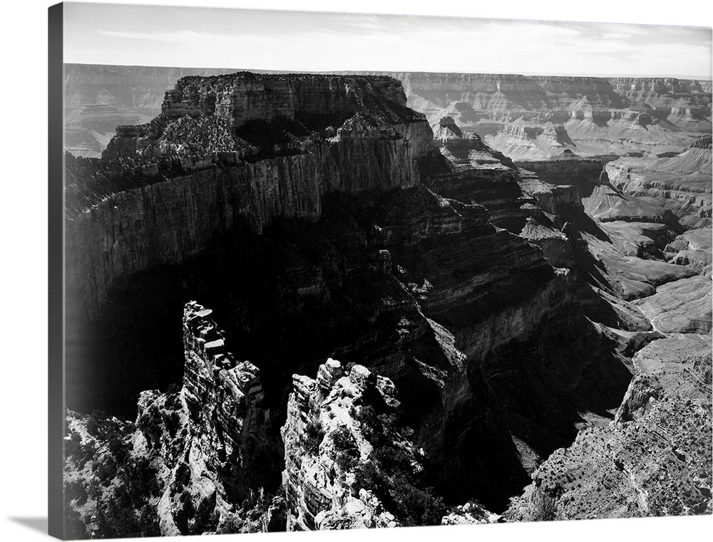 Grand Canyon National Park, panorama with rock formation, different angle.