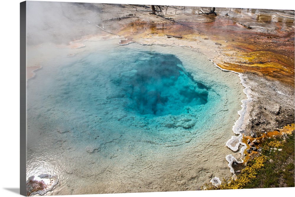 The Grand Prismatic Spring in Yellowstone National Park is the largest hot spring in the United States.