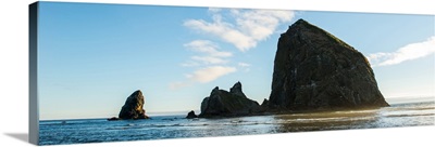Haystack Rock, Cannon Beach, Oregon - Panoramic