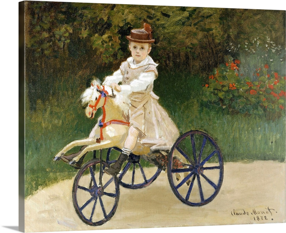 When Monet painted this picture of his elder son, Jean, in the summer of 1872, the artist and his family had recently retu...
