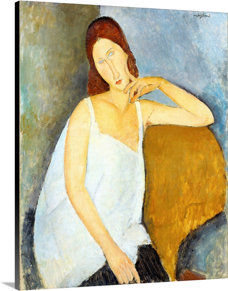 Modigliani depicted his mistress, Jeanne Hebuterne (1898-1920), in more than twenty works but never in the nude. Her casua...