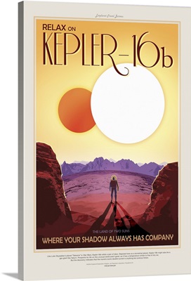 Kepler-16b - JPL Travel Poster
