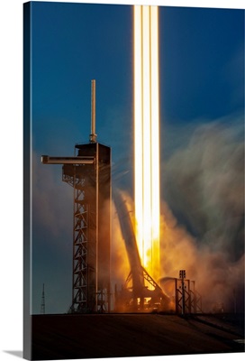 Liftoff Of Falcon Heavy