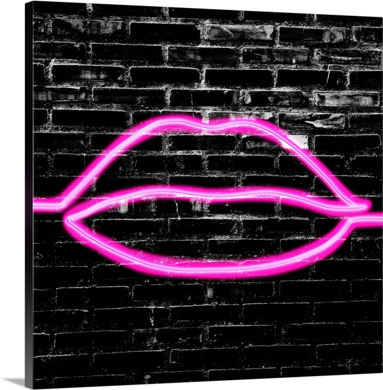 Lips - Neon | Great Big Canvas