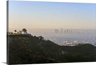 Los Angeles, California Skyline with the Griffith Observatory