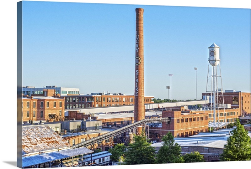 Lucky Strike Water Tower And Smokestack American Tobacco Historic