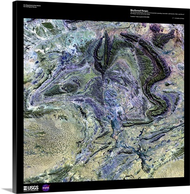 MacDonnell Ranges - USGS Earth as Art