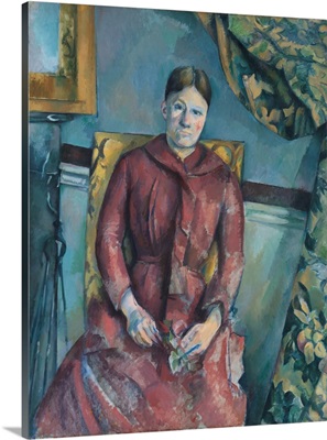 Madame Cezanne (Hortense Fiquet, 1850-1922) in a Red Dress