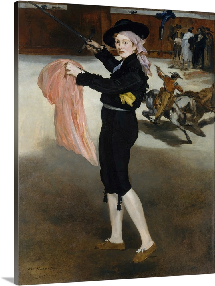 Manet depicted model Victorine Meurent (1844-1928) in the guise of a male?espada, or matador, borrowing her pose from a Re...