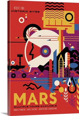 Mars - JPL Travel Poster