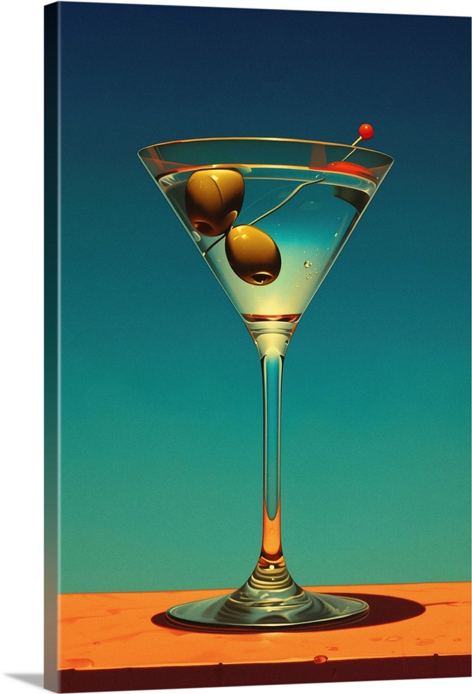 Martini - Retro Food Advertising Poster