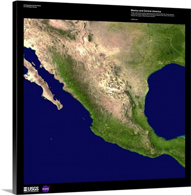 Mexico and Central America - USGS Earth as Art