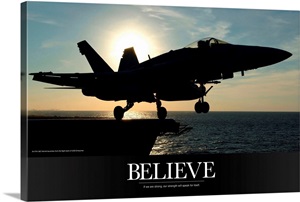 Military Motivational Poster: If We Are Strong, Our Strength Will Speak For Itself image thumbnail