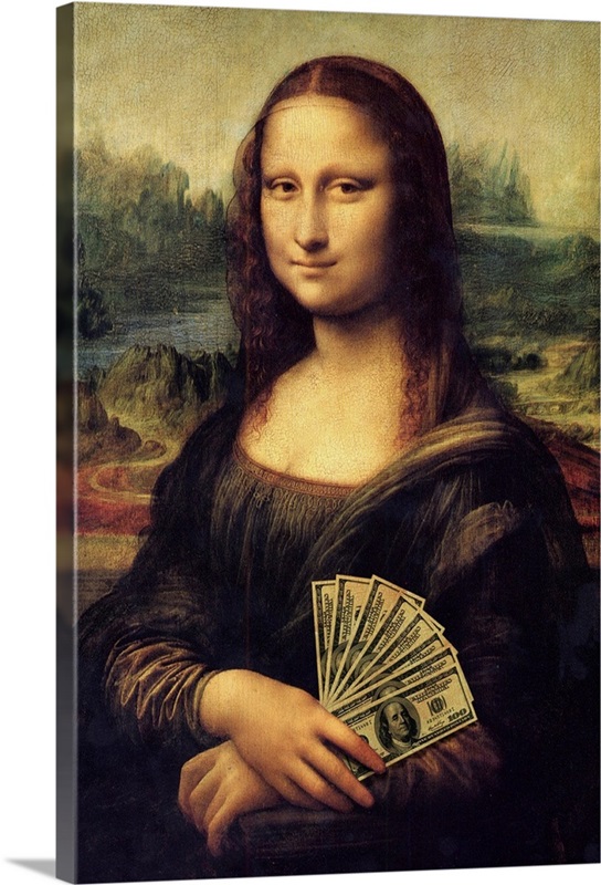 Indulge your interior with canvas print Mona Lisa