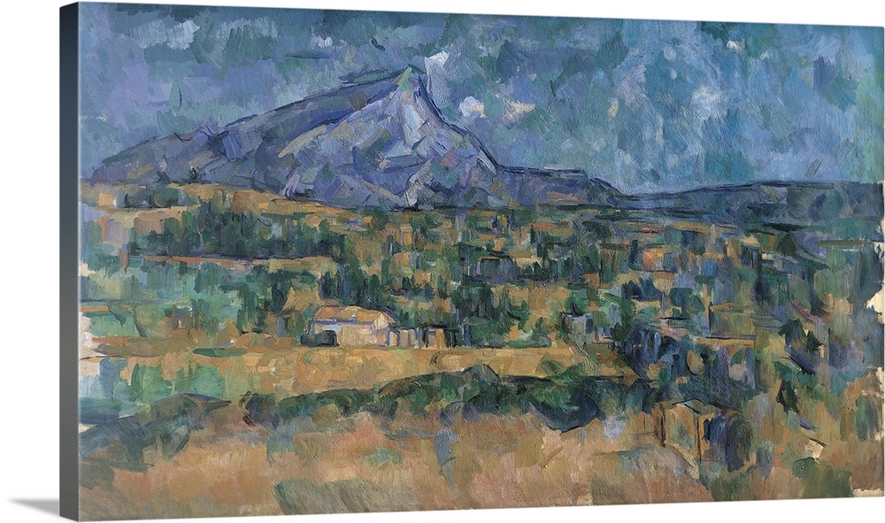 Cezanne worked on this, one of the grandest pictures of Mont Sainte-Victoire, over a considerable length of time, enlargin...
