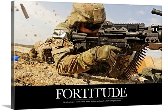 Motivational Poster: Fortitude Photo Canvas Print | Great Big Canvas