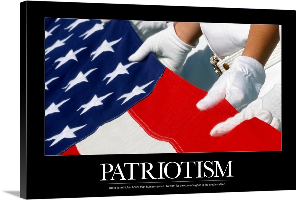 Motivational Poster: US Flag Wall Art, Canvas Prints, Framed Prints