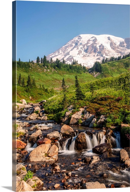 Myrtle Falls, Mount Rainier National Park, Washington | Great Big Canvas