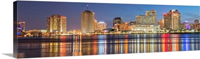 New Orleans Skyline at Dusk - Panoramic
