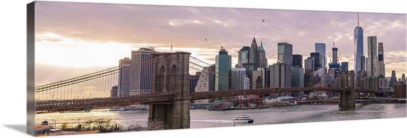 New York City Skyline at Dawn, New York. | Great Big Canvas